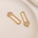 4pcs long lock CZ Pave Charm, 34x11mm Zircon Pendant, Jewelry Making, Zircon Material Craft Supplies