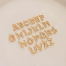 10pcs letter cz pave charm, letter Charm, Zircon Pendant Charm, earrings bracelet necklace pendant Jewelry Making