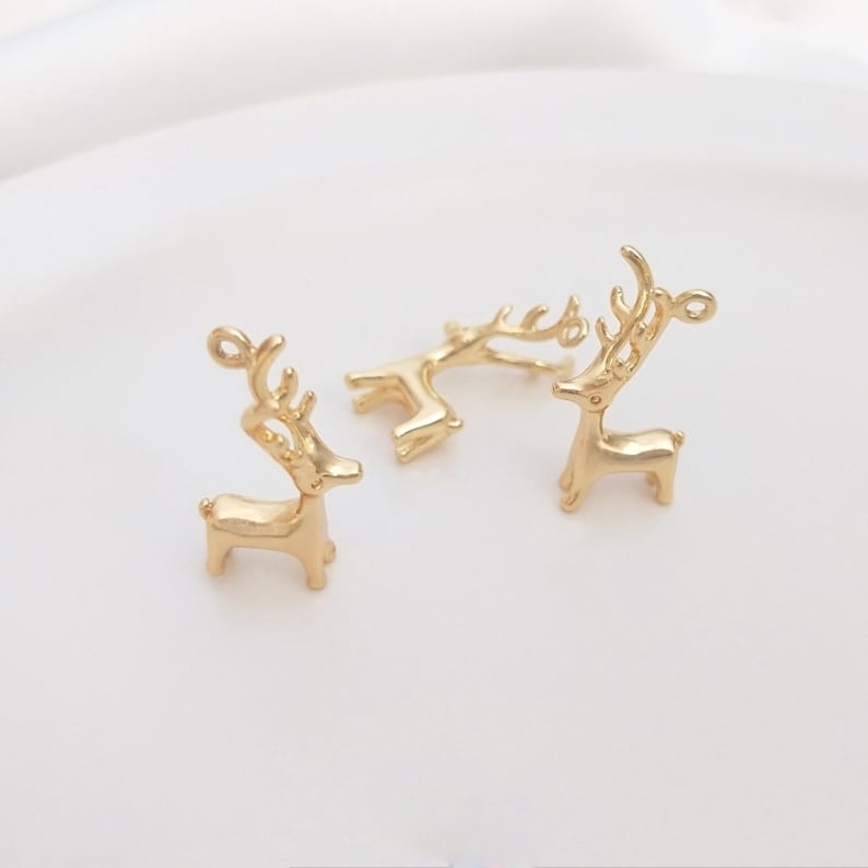 10pc deer Pendant Charm, deer Pendant, DIY Finding Jewelry