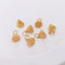 4pcs lotus Pendant Charm, DIY bell Finding Jewelry