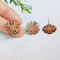 10pcs Flower Shape Wood Earrings, Ear Wire, Earrings Post, Bar Wood Earrings Studs,Diy Jewelry Accessories Craft Supplies