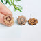 10pcs Flower Shape Wood Earrings, Ear Wire, Earrings Post, Bar Wood Earrings Studs,Diy Jewelry Accessories Craft Supplies