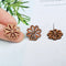 10pcs Flower Shape Wood Earrings, Ear Wire, Earrings Post, Bar Wood Earrings Studs,Diy Jewelry Accessories Craft Supplies