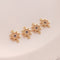 10pcs eight-pointed star cz pave charm, star pendant, brass gold plated, star charm, Material Craft Supplies