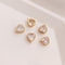 heart, triangle CZ Pave Charm, heart Zircon Pendant, Jewelry Making, DIY bracelet necklace pendant Jewelry Making 10pcs