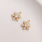 10pcs CZ Paved snowflake Charm, Gold Plated Brass Earring Findings, shape cubic charm, Cubic zirconia pendant