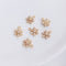 10pcs snowflake CZ Pave Charm, Zircon Connector, Zircon Jewelry Making, Material Craft Supplies