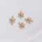 10pcs snowflake CZ Pave Charm, Zircon Connector, Zircon Jewelry Making, Material Craft Supplies