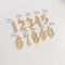 10pcs number CZ Pave Charm, number CZ Zircon Pendant Charm, Jewelry Making, Material Craft Supplies