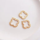 10pcs teardrop, heart, oval, clover CZ Pave pendant Charm, Zircon Jewelry Making, Nickel free