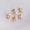 10pcs Cute cat, pearl needle CZ Pave pendant Charm, cat Zircon Jewelry Making, Nickel free