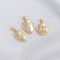 4pcs expression mask CZ Pave pendant Charm, expression mask Zircon Jewelry Making, Nickel free