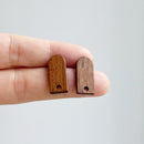 10pcs Semicircle Wood Earrings, Ear Wire, Earrings Post, Wood Earrings Studs,Diy Jewelry Accessories Craft Supplies