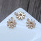 10pcs five-petaled flower, six-petaled flower CZ Pave Charm, Zircon Pendant, flower Charm, DIY Jewelry Making, Material Craft Supplies