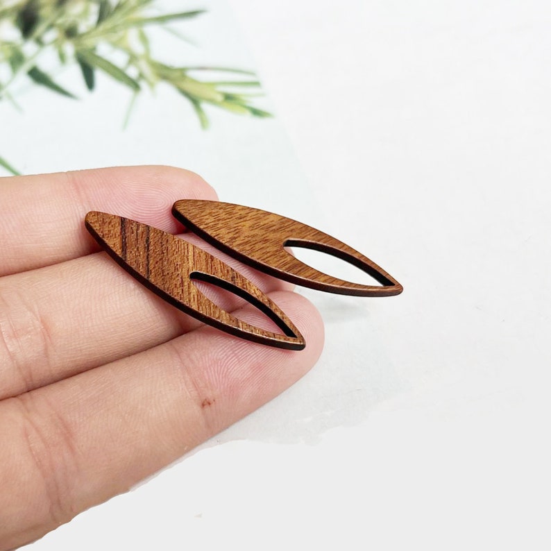 10pcs Teardrop Wood Earrings, Ear Wire, Earrings Post, Wood Earrings Studs,Diy Jewelry Accessories Craft Supplies