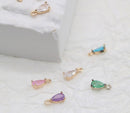 20pcs CZ Pave long teardrop Pendant, 19.5mm Zircon teardrop Pendant, Jewelry Making, Zircon Material Craft Supplies