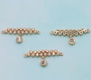 10pcs Small tag CZ Pave Charm, 24x4mm Zircon Pendant, Jewelry Making, Material Craft Supplies