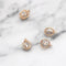 10pcs ball gold cone cz pave charm pendant, Zircon pendant, DIY Jewelry Making