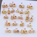 10pcs CZ Pave Hole Beads Pendant Charms, Zircon Base/ Pendant/ Charm/ Earring Link/ Hole Beads, Geometric Findings,Jewelry Supplies