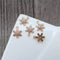 10pcs christmas 10mm CZ Pave Snowflake Charm, Zircon Pendant, Snowflake Charm, 10mm Jewelry Making, Material Craft Supplies