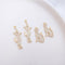 10pcs cat CZ Pave Charm, cat Zircon Pendant, DIY Jewelry Making, Material Craft Supplies