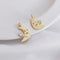 10pcs cz pave star crescent pendant charm, brass gold plated necklace pendant, pave charm