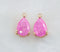 10pcs teardrop CZ Pave Charm, 8.5x15mm zircon Charm Pendant, crystal Pave Charm, Jewelry Making Supplies