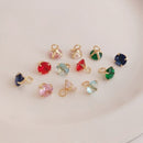 10pcs CZ Pave Charm, 7mm Zircon Pendant Charm, DIY Jewelry Making, Material Craft Supplies