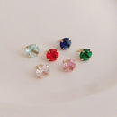 10pcs CZ Pave Charm, 7mm Zircon Pendant Charm, DIY Jewelry Making, Material Craft Supplies