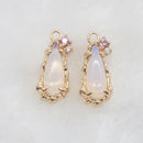 10pcs teardrop CZ Pave Charm, zircon Charm Pendant, crystal Pave Charm, Jewelry Making Supplies