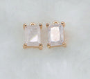 10pcs square CZ Pave Charm, zircon Charm Pendant, crystal Pave Charm, Jewelry Making Supplies