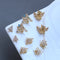 10pcs Crown zircon Charm, diy pearl inlaid tray, CZ Pave Crown Pendant Charm, DIY Connector Jewelry Making