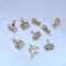 10pcs Crown zircon Charm, diy pearl inlaid tray, CZ Pave Crown Pendant Charm, DIY Connector Jewelry Making