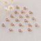 Preferential !!! 10pcs Gold Plated Zircon Charm,Gold Initial Charm,Tiny cz Pendant,cz Pave Charm, Pink, Wholesale