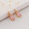 10pcs Gold Plated Zircon Charm,Gold Initial Charm,Tiny cz Pendant,cz Pave Charm, Clear, Wholesale