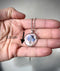 Forget-me-not flower necklace, resin jewel with Myosotis flowers