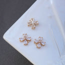 10pcs triangle, cross, flower petals CZ Pave Connector Charm, zircon Charm Pendant, crystal Pave Charm, wholesale prices, High Quality