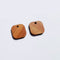 10pcs Square Wood Charm Pendant