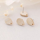 10pcs Teardrop Wood Earrings, Ear Wire, Earrings Post, Wood Earrings Studs,Diy Jewelry Accessories Craft Supplies