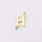 5PCS Stainless Steel Letter Charm,Letter Connector,Gold Initial Charm,Vermeil Letter Pendant,Gold Initial Charms,A-Z, 8*10mm