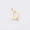 5PCS Stainless Steel Letter Charm,Letter Connector,Gold Initial Charm,Vermeil Letter Pendant,Gold Initial Charms,A-Z, 8*10mm