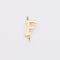 5PCS Stainless Steel Letter Charm,Letter Connector,Gold Initial Charm,Vermeil Letter Pendant,Gold Initial Charms,A-Z, 8*10mm