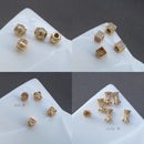 10pcs CZ Pave beads, zircon bracelet beads Charm Pendant, crystal Pave Charm, zircon Spacer Beads Round