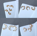 10pcs crescent moon CZ Pave Charm, star Zircon Pendant, moon Charm Connector, Jewelry Making,Material Craft Supplies