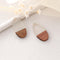 4pcs Epoxy Resin Pendants, Teardrop Translucent White Resin Findings, Wood and Resin Pendant, Color Blocked, Teardrop Charm