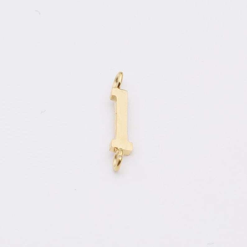 5PCS Stainless Steel Letter Charm,Letter Connector,Gold Initial Charm,Vermeil Letter Pendant,Gold Initial Charms,A-Z, 8*10mm