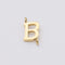 5PCS Stainless Steel Letter Charm,Letter Connector,Gold Initial Charm,Vermeil Letter Pendant,Gold Initial Charms,A-Z, 8*10mm