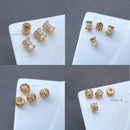 10pcs CZ Pave beads, zircon bracelet beads Charm Pendant, crystal Pave Charm, zircon Spacer Beads Round