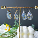 Forget Me Not Resin Flower Earrings, Handmade Pressed Real Flower Resin Earrings, Dired Flower Earrings,Dangle Drop Earrings, Birthday Gifts