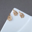 10pcs CZ Pave Charm, Zircon Branches Pendant, flower Branches Charm Connector, Jewelry Making,Material Craft Supplies